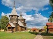The traditional russian wooden church