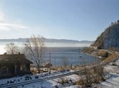 The Circum-Baikal Railway in the winter