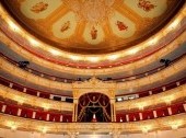 The Bolshoi Theater - The historical stage of the ceiling