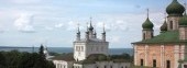 Russia, Yaroslavl region, Pereslavl Goritskiy Monastery, Church of All Saints and the Uspenski Cathedral. Golden Ring of Russia