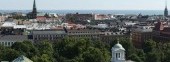 A panoramic view over the southernmost districts of Helsinki from Hotel Torni
