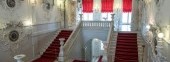 The white marble Grand Staircase