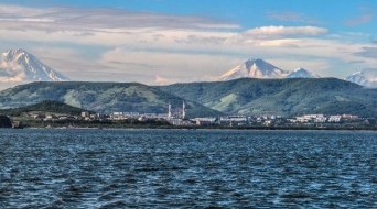 Avacha Bay - panorama of the city of Petropavlovsk-Kamchatsky