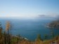The view from the mountains in the village of Listvyanka on Lake Baikal
