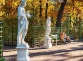 Summer Garden by autumn in St-Petersburg