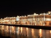 The Hermitage Museum at night