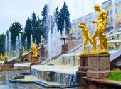 Grand Cascade Fountains At Peterhof Palace