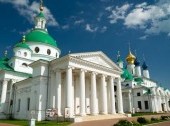 Dimitrievsky Cathedral and Zachatievsky Cathedral of the Spaso-Yakovlevsky Monastery in Rostov, Russia