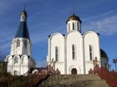 New White Russian Orthodox Church in Murmansk, Russia
