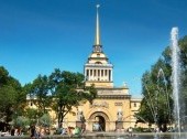 The Admiralty in St.Petersburg in summer