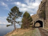 The Circum-Baikal Railway in the autumn