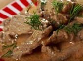 Russian Food - Beef Stroganoff