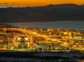 Magadan at night