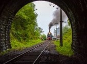 Tunnel at the station Half