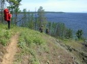 Trekking along Lake Baikal