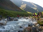 Trekking along Lake Baikal