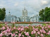 The Smolny Cathedral in Petersburg, Russia