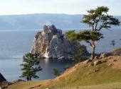 Rock Shamanka on Lake Baikal
