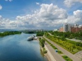 The embankment of Krasnoyarsk