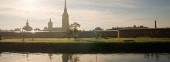 Cathedral in Peter and Paul Fortress - citadel of St Petersburg, Russia, founded by Peter the Great