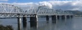 The railway bridge across the Yenisei