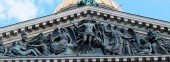 Facade decoration of St. Isaac's Cathedral in St.Petersburg