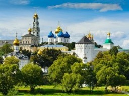 Architectural Ensemble of the Trinity Sergius Lavra in Sergiev Posad. Russian Federation