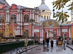 Main entrance to Alexander Nevsky Monastery, St. Petersburg