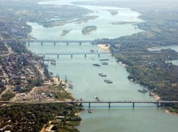 The River Ob at Novosibirsk