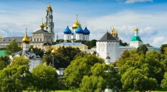 Architectural Ensemble of the Trinity Sergius Lavra in Sergiev Posad. Russian Federation