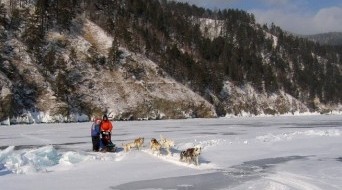 Dog Sledding and Hiking on Lake Baikal ice