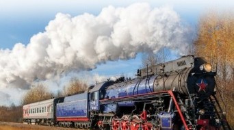 Retro steam train