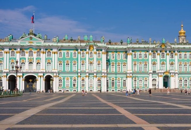View on the Palace Square and the Winter Palace