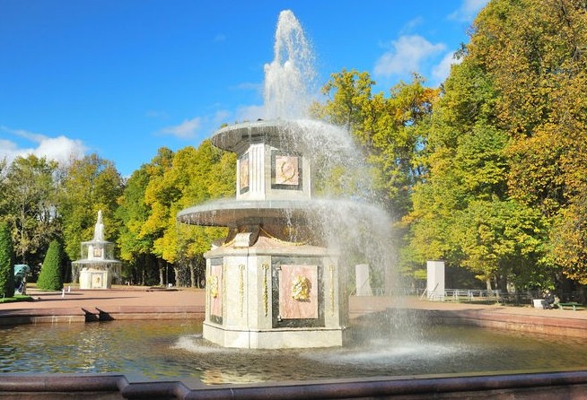 Fountain in Lower Garden in Peterhof