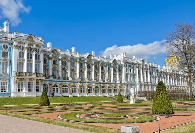 The Catherine's Palace - the former summer residence of Russian tsars