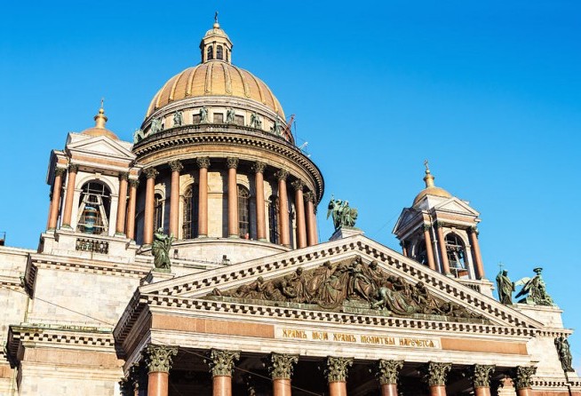 St. Isaac's Cathedral in St. Petersburg, Russia