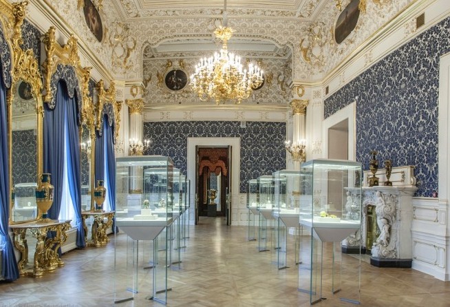 Faberge Museum - The blue living room