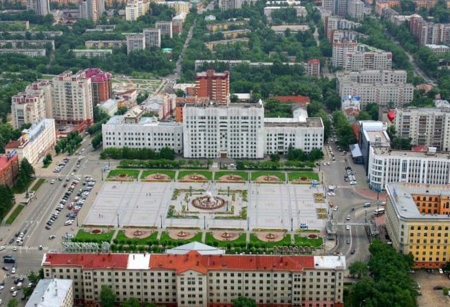 Lenin Square in Khabarovsk