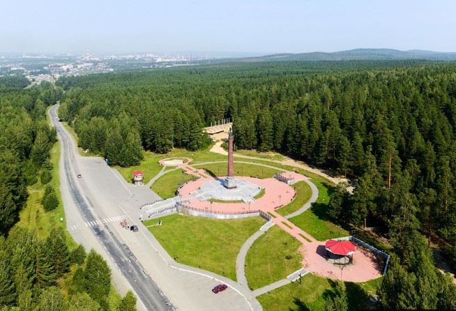 The border of Europe and Asia