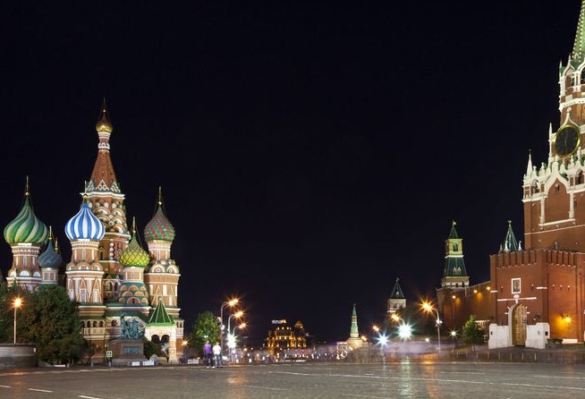 Red Square and the Kremlin in Moscow