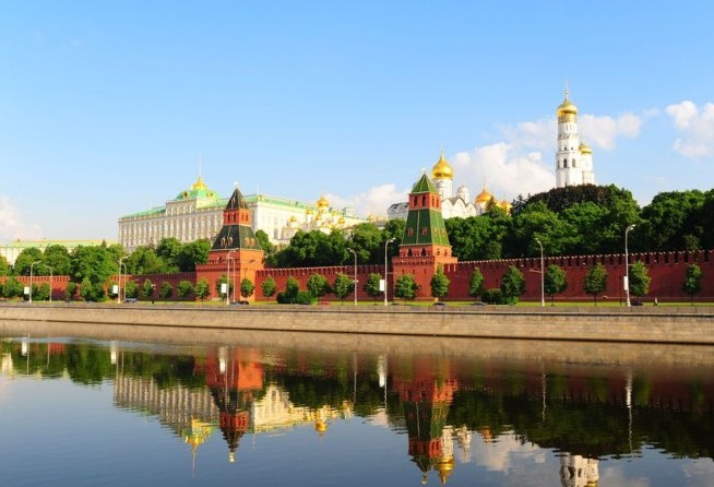 View of the Moscow-river and the Kremlin