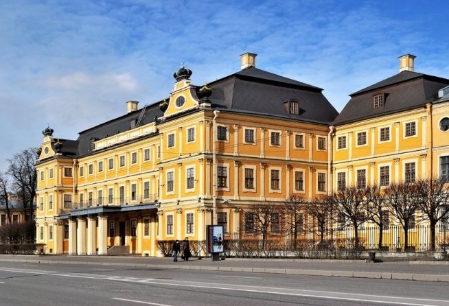 Menshikov Palace in the arly baroque architectural style. St. Petersburg