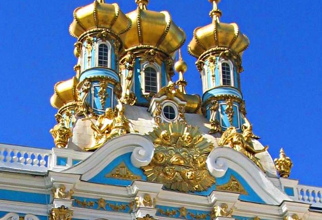 Catherine Palace and restored Amber Room