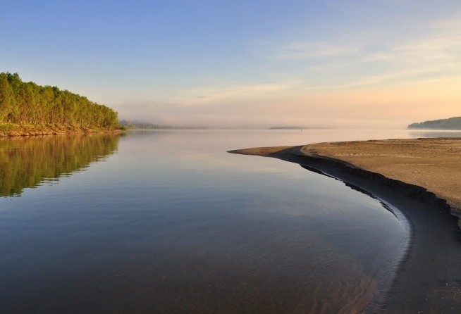 River Ob at Novosibirsk