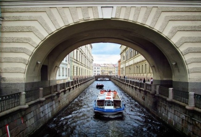 The canal Northern Venice, St. Petersburg
