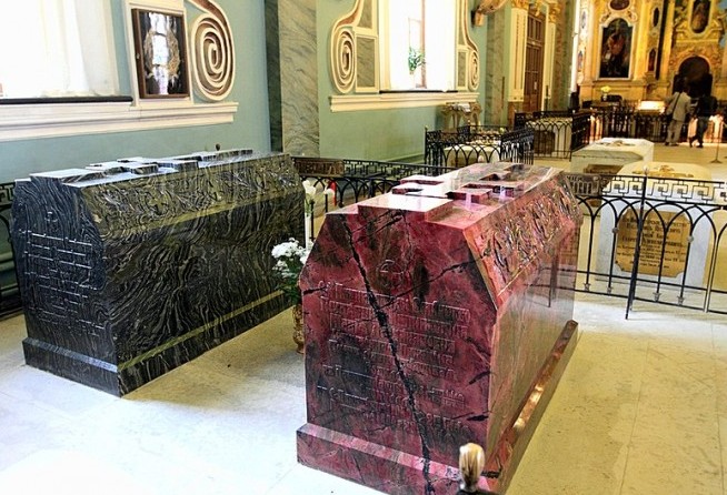 Tombs of the Tsars inside the Fortress Cathedral, St. Petersburg