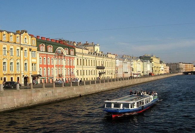 The canal of the Northern Venice, St. Petersburg