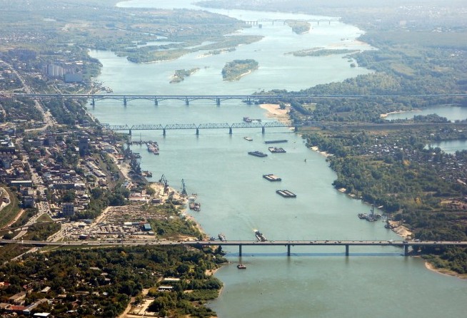 The River Ob at Novosibirsk