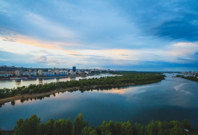 The Enisei River (at Krasnoyarsk)