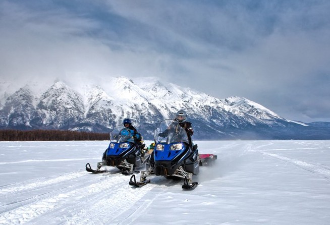 Snowmobile tour of Lake Baikal